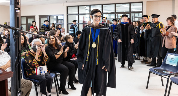 SDSU VISTA BA degree graduation at Centinela State Prison, B yard - 2025 May