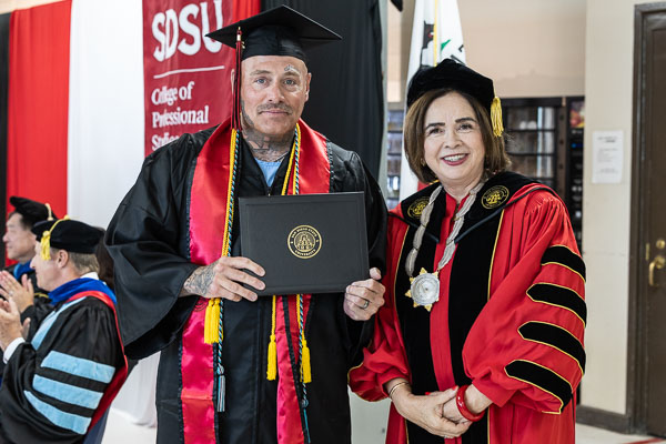 SDSU VISTA BA degree graduation at Centinela State Prison, B yard - 2025 May