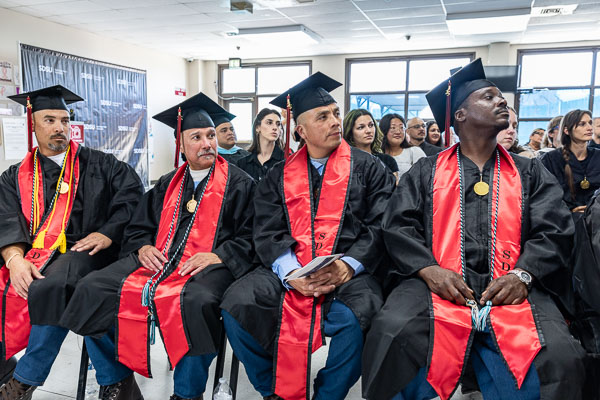 SDSU VISTA BA degree graduation at Centinela State Prison, D yard - 2025 May