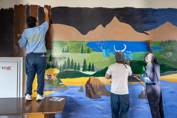 PAC mural at Pelican Bay SP - 2024 Aug