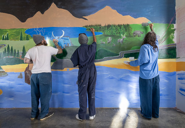 PAC mural at Pelican Bay SP - 2024 Aug