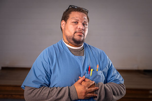 Prison Arts Collective: Photo portrait instruction at CSP-Sac - 2024 Feb.