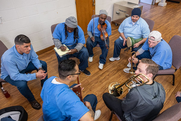 Musicambia: songwriting at San Quentin (day 2) - 2024 Jan.