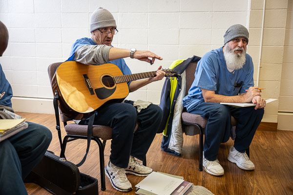 Musicambia: songwriting at San Quentin (day 1) - 2024 Jan.