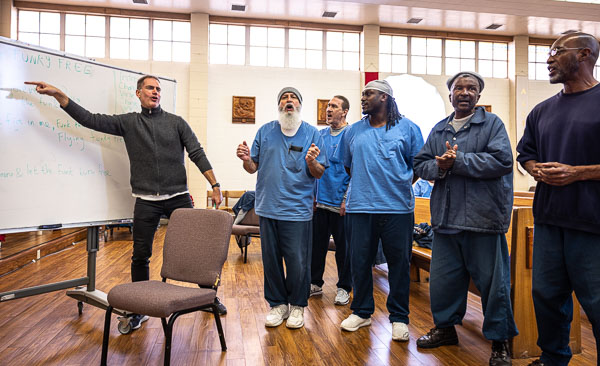 Musicambia: songwriting at San Quentin (day 1) - 2024 Jan.