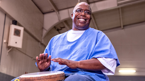Drumming at California Medical Facility - 2018 August