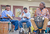 California Traditional Arts: Drumming at Valley State Prison - 2015 Dec.