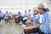 Drumming at Salinas Valley State Prison - 2015 June