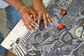 William James Association: Collaborative Block Print at San Quentin State Prison - 2008 Sept.