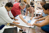 William James Association: Collaborative Block Print at San Quentin State Prison - 2008 Sept.