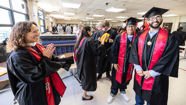 SDSU VISTA BA degree graduation at Centinela State Prison, B yard - 2025 May