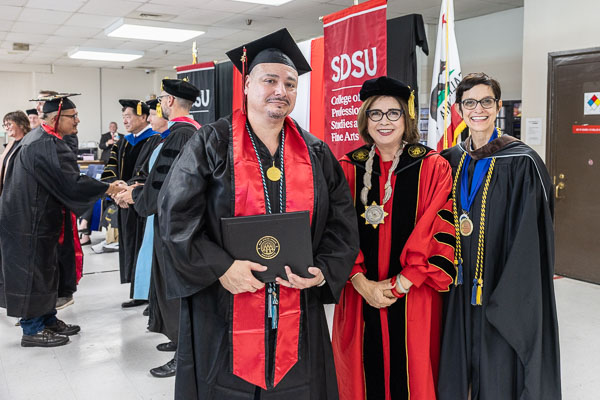SDSU VISTA BA degree graduation at Centinela State Prison, D yard - 2025 May