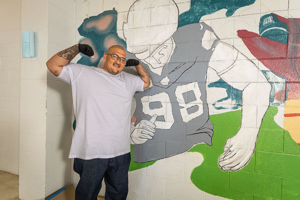 William James Association mural classes at CSP-Solano - 2024 Oct.