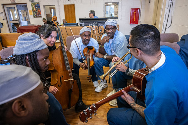 Musicambia: songwriting at San Quentin (day 1) - 2024 Jan.